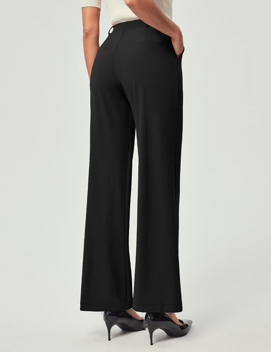 IUGA Dress Pants Women Stretchy Wide Leg Work Pants Business Casual Outfits