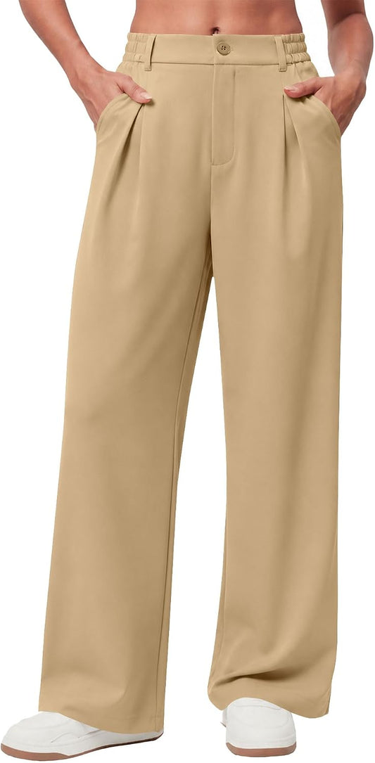 LOMON Womens Wide Leg Dress Pants 2026 Trendy Office Work Trousers