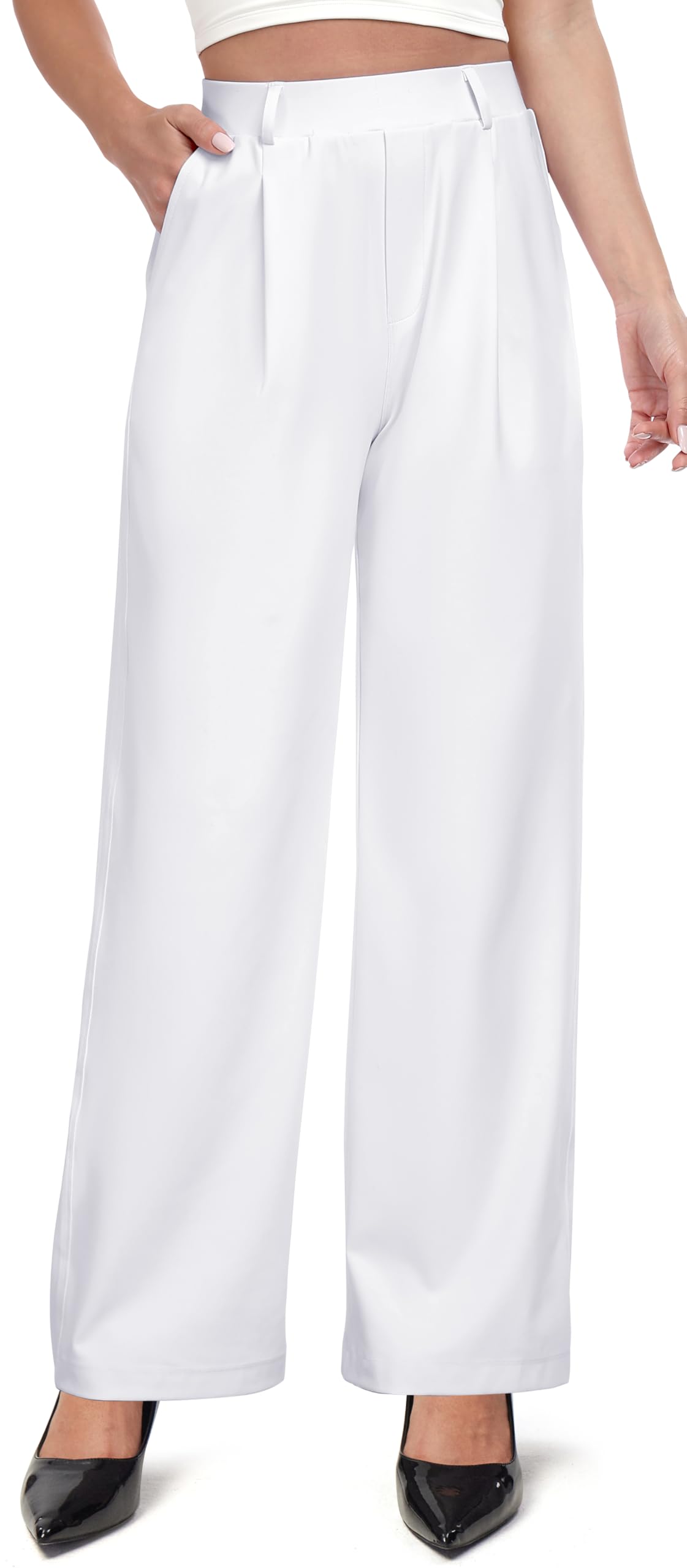 IUGA Dress Pants Women Stretchy Wide Leg Work Pants Business Casual Outfits