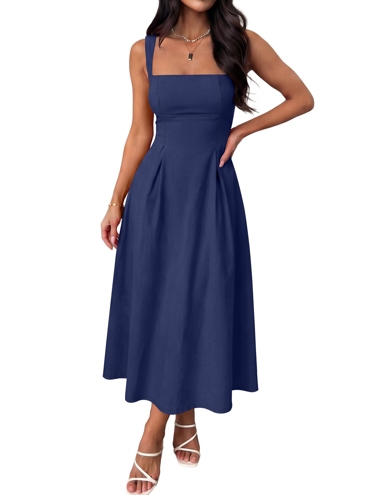 ANRABESS Cocktail Dresses for Women Square Neck