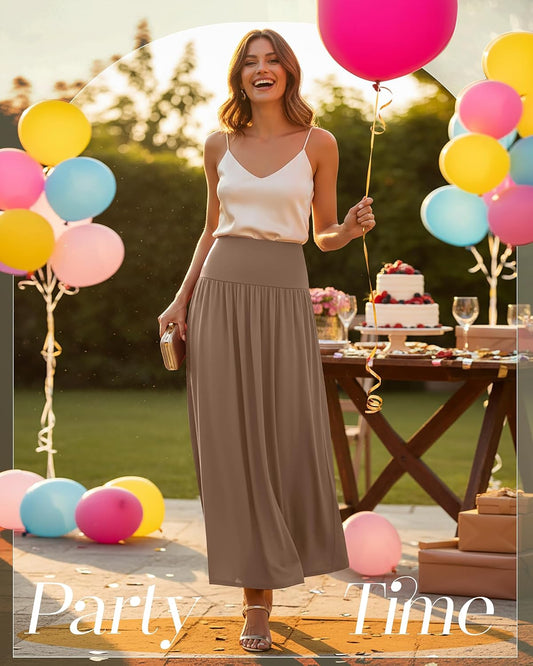 Ficerd 3 Pack Maxi Long Skirts for Women