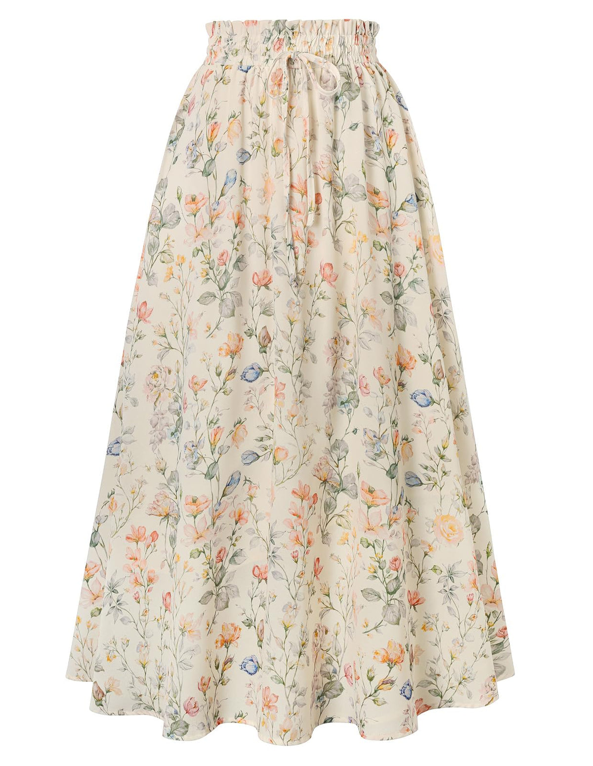 Scarlet Darkness Floral Maxi Skirts for Women Summer Victorian Long Skirt
