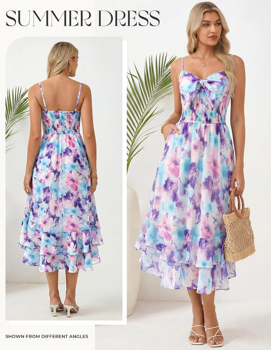 GRACE KARIN Women's Summer Floral Maxi Sundresses