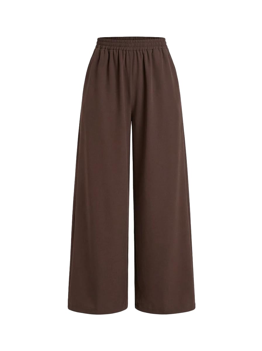 CIDER Women Leopard Print Wide Leg Lounge Pants Sweatpants Trousers