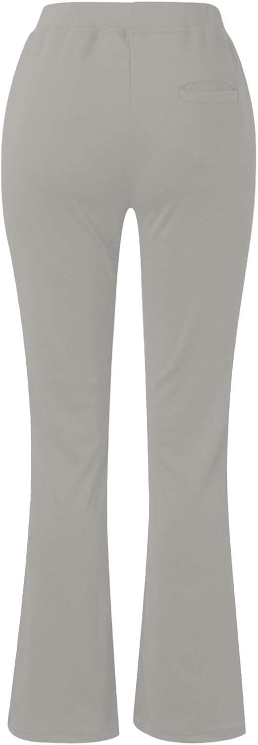 Womens High Waisted Dress Pants Elastic Waist Office Work Trousers