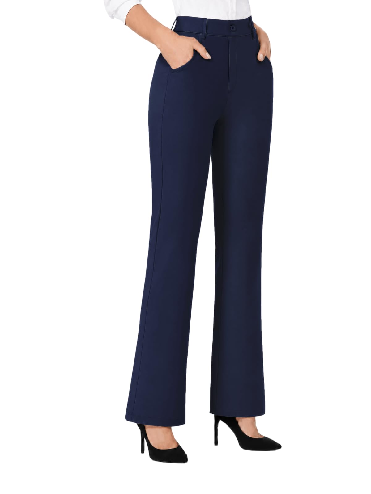 COPYLEAF Dress Pants Women Stretchy Bootcut Casual Work Pants with Pockets