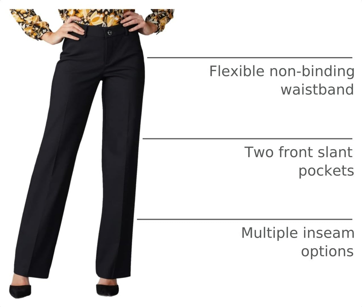 Lee Women's Ultra Lux Comfort with Flex Motion Trouser Pant