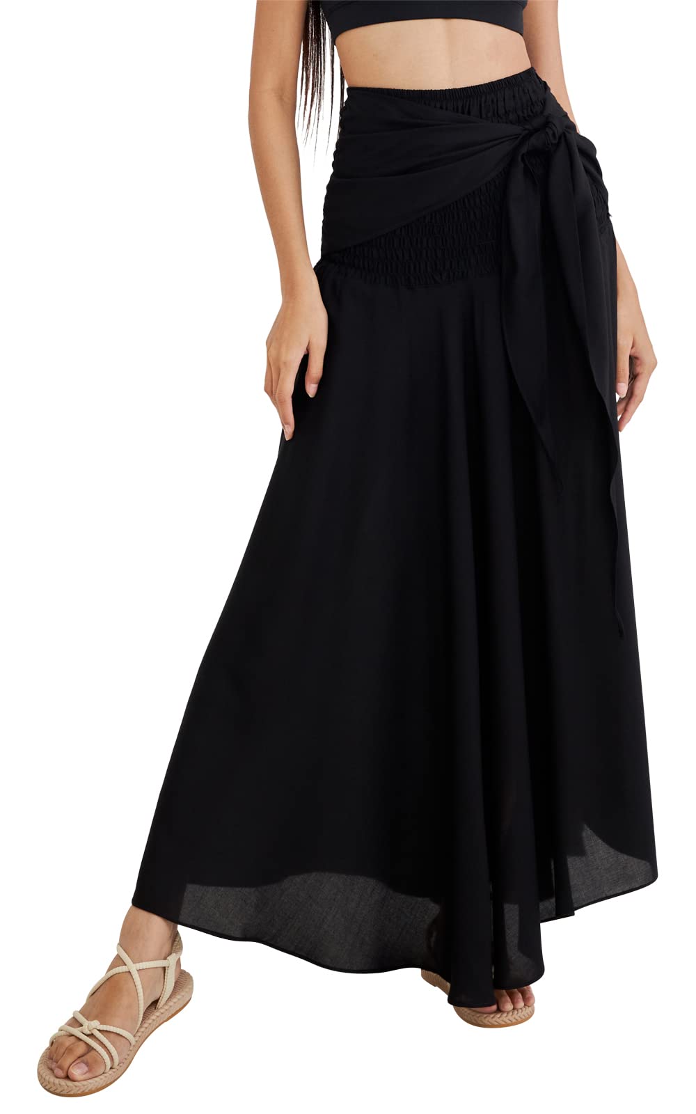 Joob Joob Long Boho Skirts for Women - Bohemian Hippie Maxi Summer Skirt