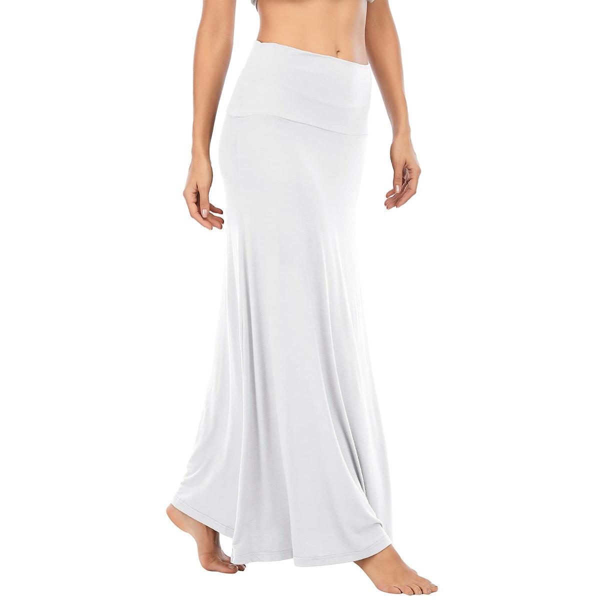 Zando Long Skirts for Women Tummy Control Boho Maxi Skirts