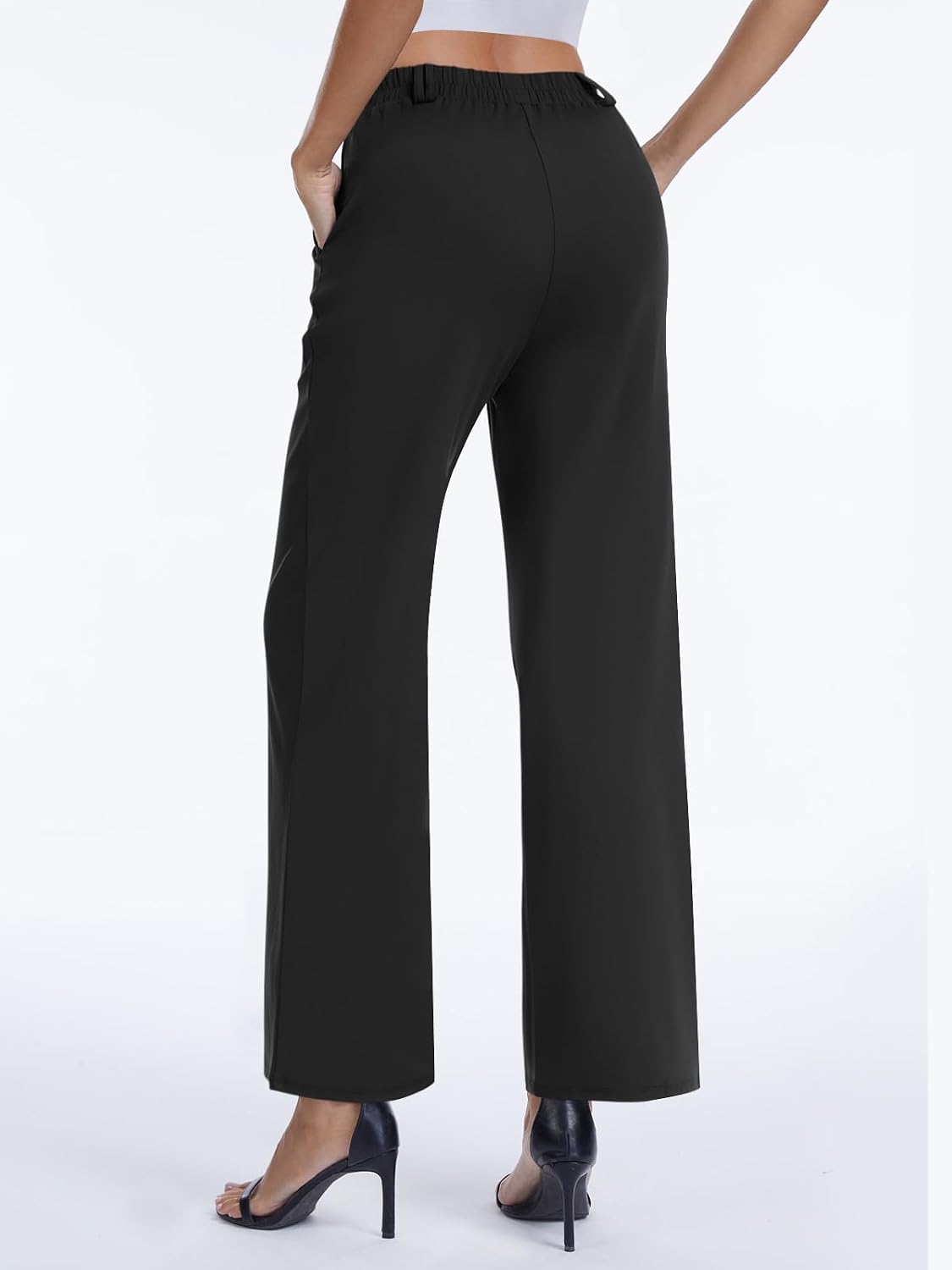 DLOODA Womens Dress Pants High Waisted Straight Leg Work Pants