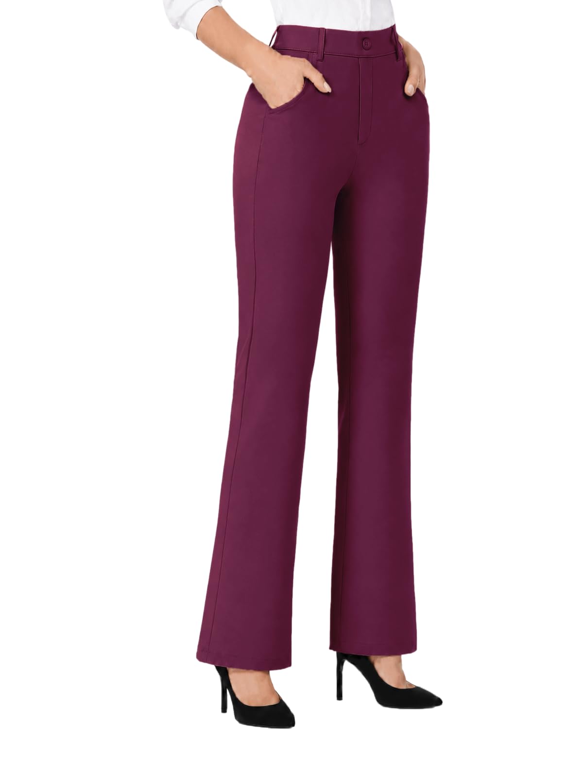 COPYLEAF Dress Pants Women Stretchy Bootcut Casual Work Pants with Pockets
