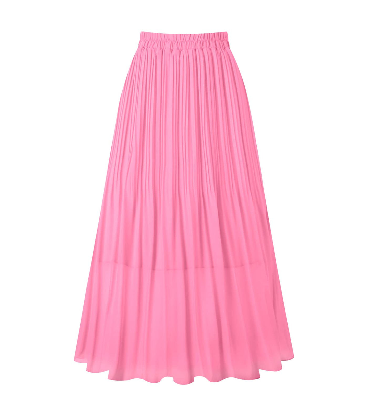 Kingfancy Women's Pleated Skirt A-Line Midi Skirts