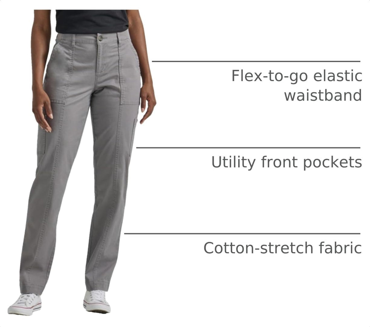 Lee Women's Ultra Lux Comfort with Flex-to-go Utility Pant