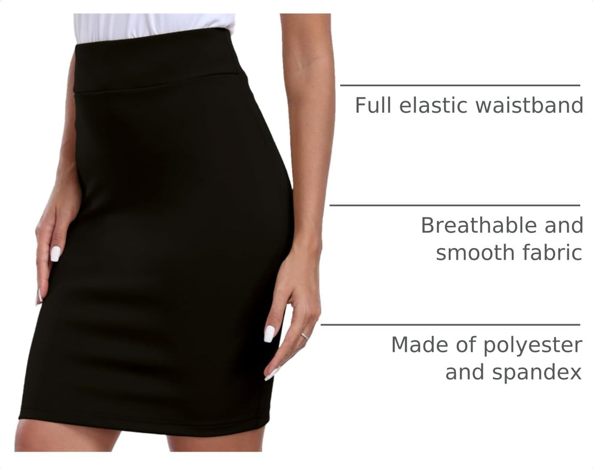 Women's High Waist Pencil Skirt Bodycon Mini Skirt Premium Business Skirt