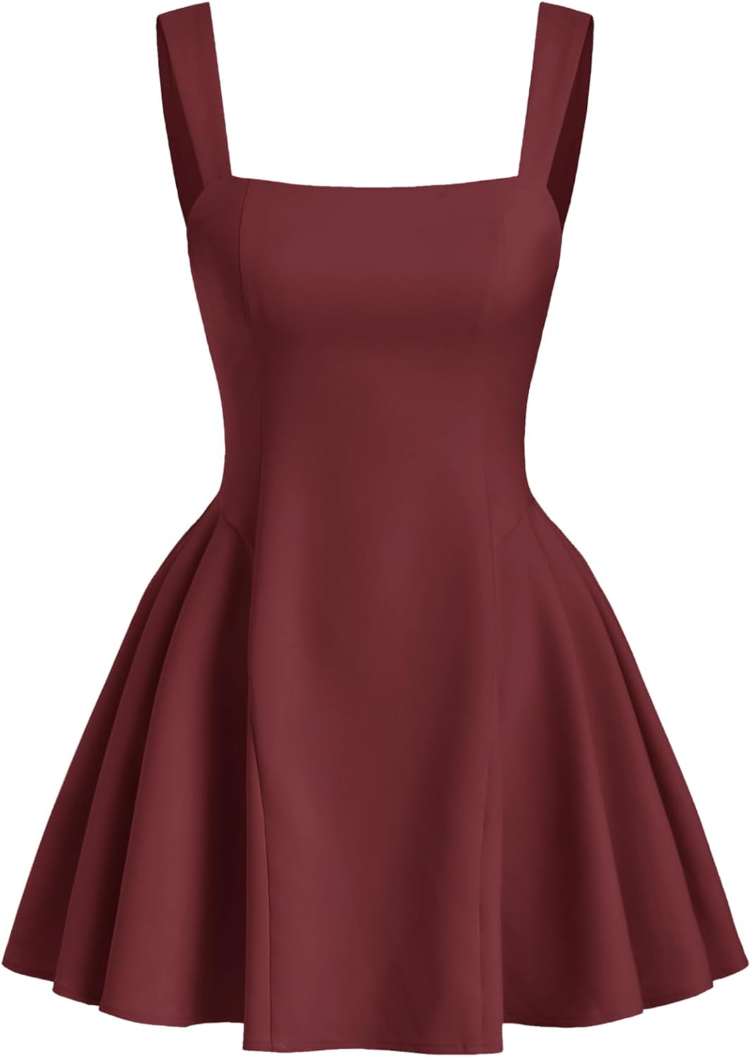 CIDER Womens Polka Dot Going Out Dress Cute Summer Date Night Square Neck Sleeveless Mini Dress