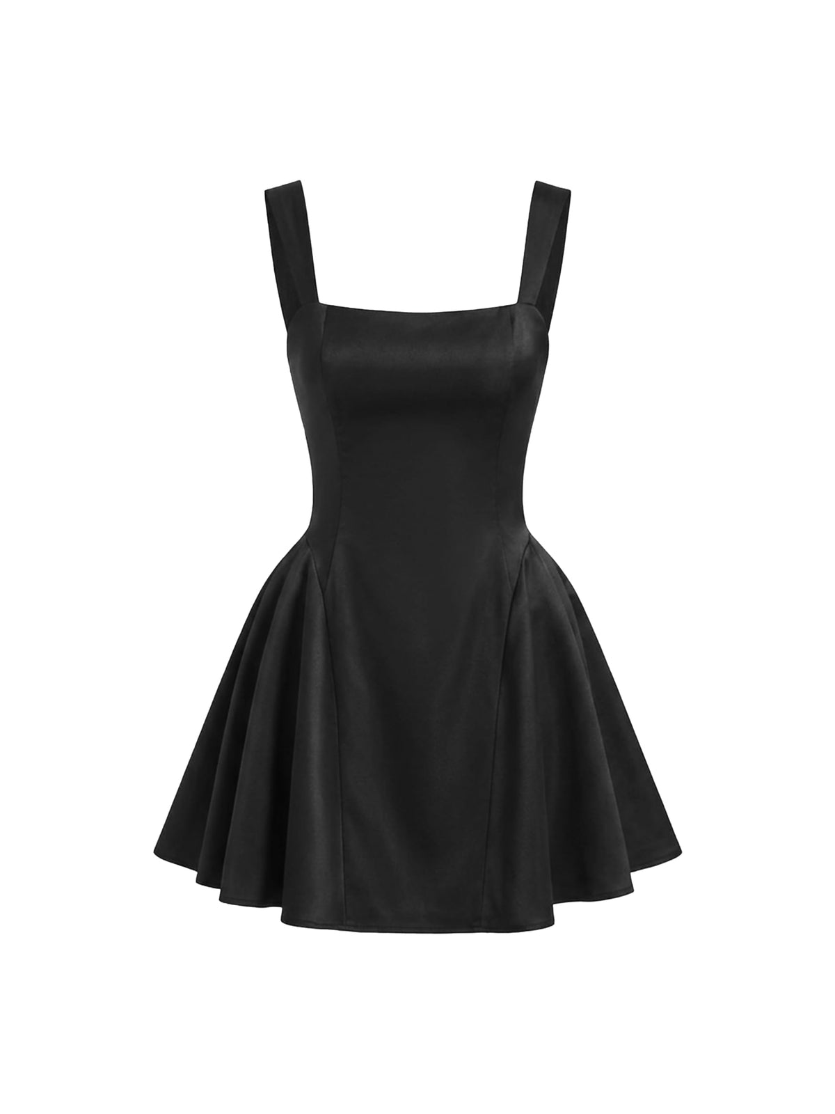 CIDER Womens Polka Dot Going Out Dress Cute Summer Date Night Square Neck Sleeveless Mini Dress