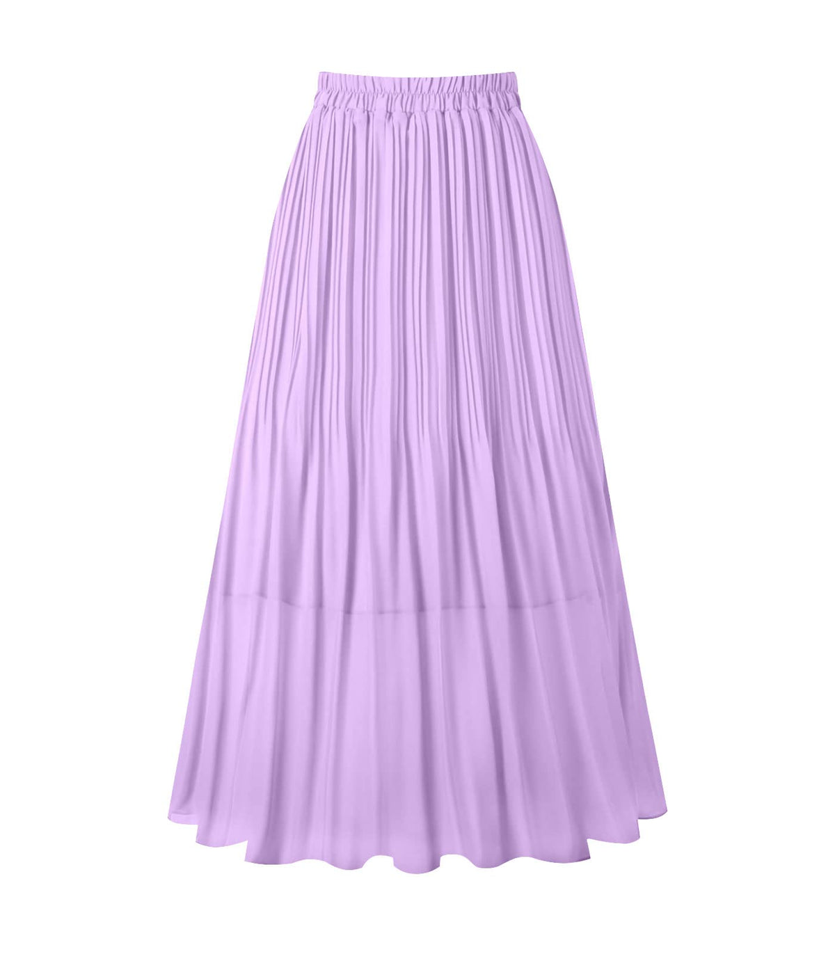 Kingfancy Women's Pleated Skirt A-Line Midi Skirts