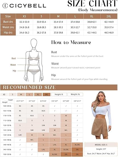 Cicy Bell Womens Corduroy Mini Skirt High Waisted A-line Fall Skirts