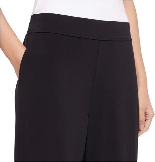 Three Dots Women's Pull-On Wide Leg Pant with Pockets