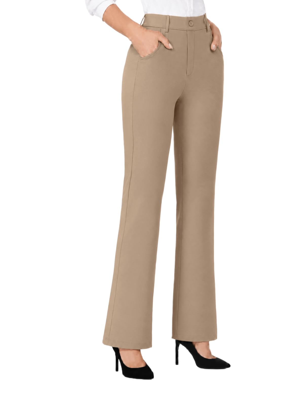 COPYLEAF Dress Pants Women Stretchy Bootcut Casual Work Pants with Pockets