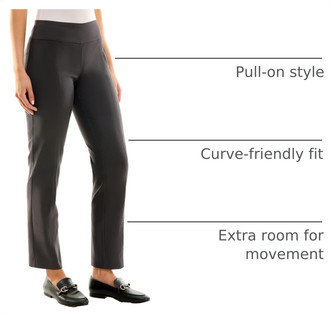 Zac & Rachel Women's Pull On Slim Leg Pant with Millennium Fabric