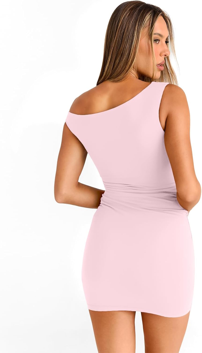 Trendy Queen Womens Mini Summer Dresses 2026 Going Out Sexy Bodycon