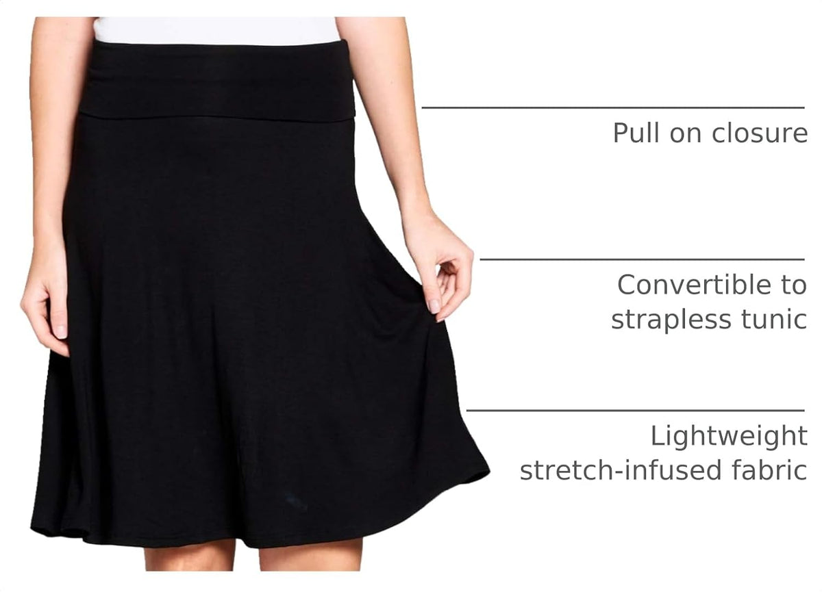 Popana Midi Skirt for Women, Flowy Skirts for Women Midi Length