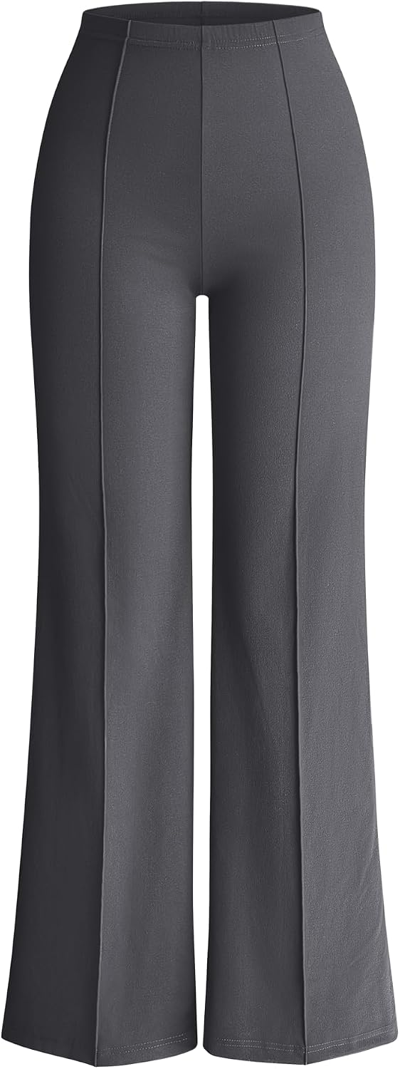OQQ Women Wide Leg Pants High Waist Casual Pants Clothes Outfits