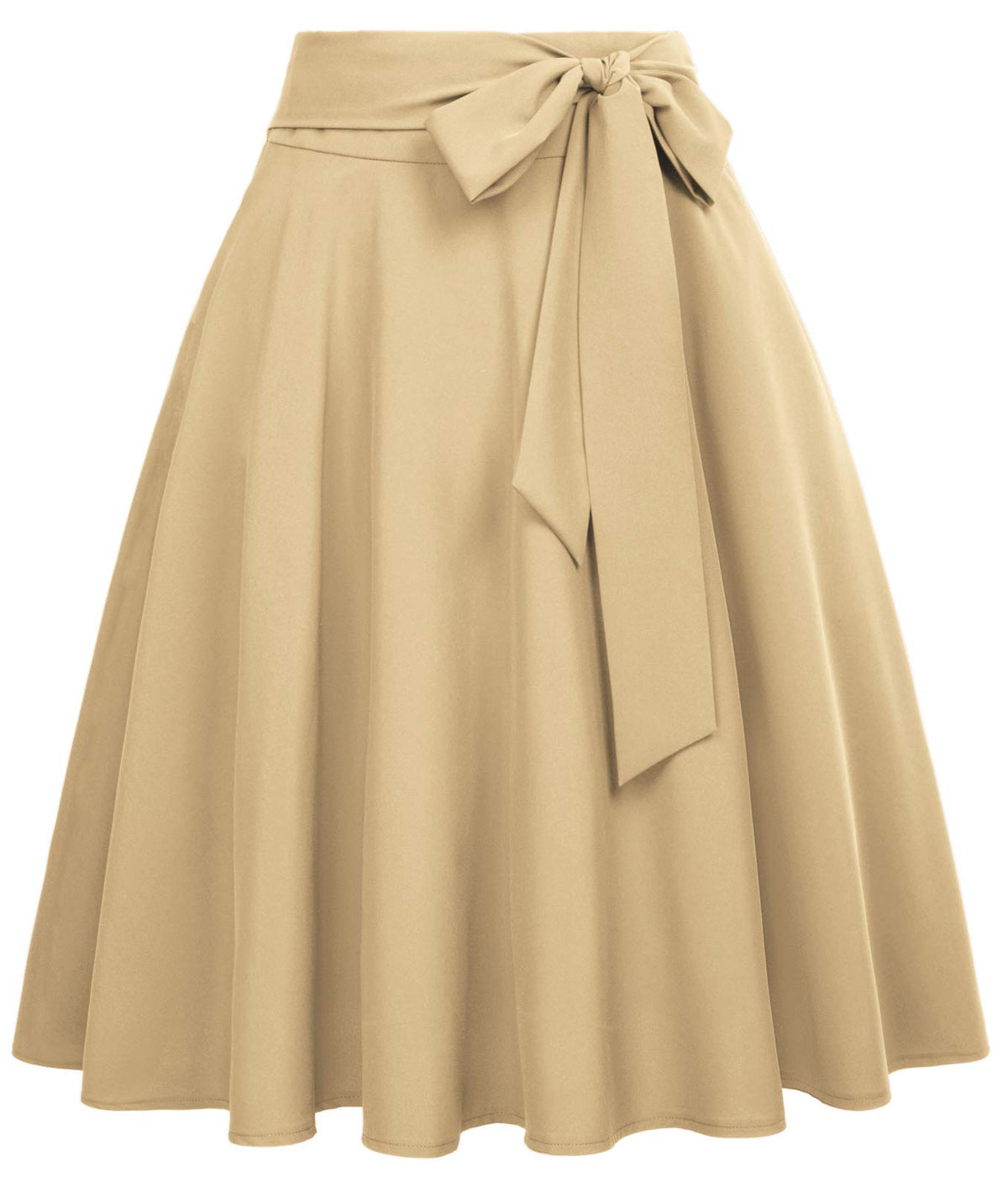 Belle Poque Women High Waisted A Line Skirt with Pockets
