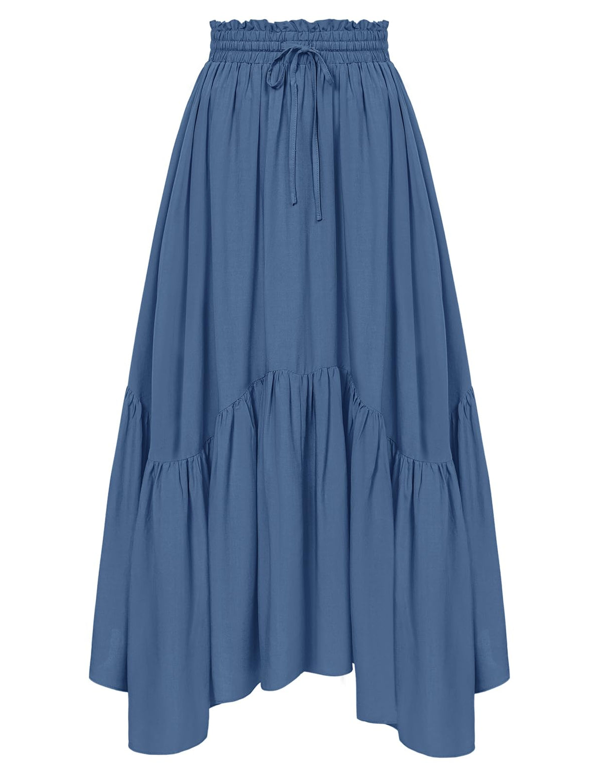 Scarlet Darkness Maxi Skirts for Women Flowy Boho Renaissance Skirt