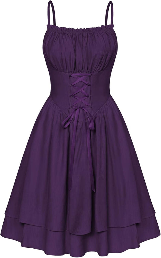 Scarlet Darkness Corset Mini Sundress Chiffon Homecoming Dress for Women