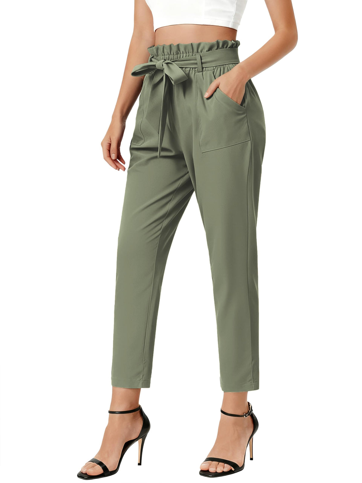 GRACE KARIN Women Work Pants, High Waist Dressy Trousers Business Casual