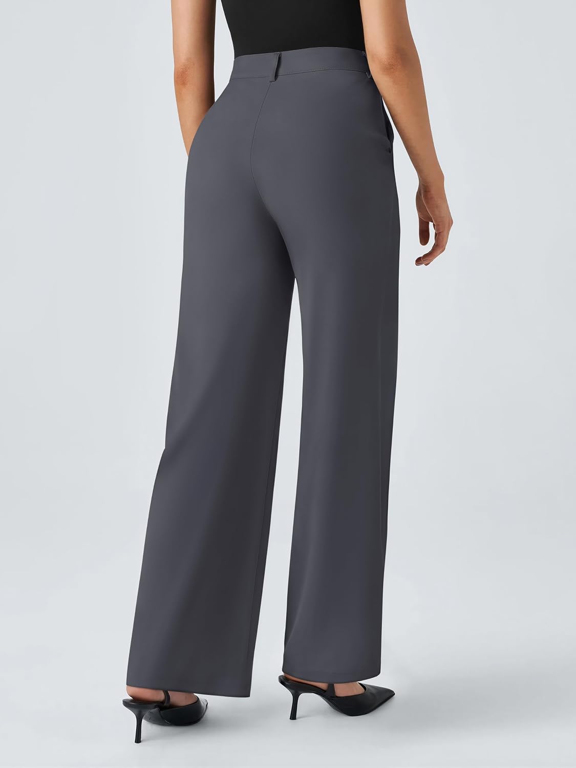NIMIN Womens Stretchy Wide Leg Dress Work Pants Business Casual Slacks