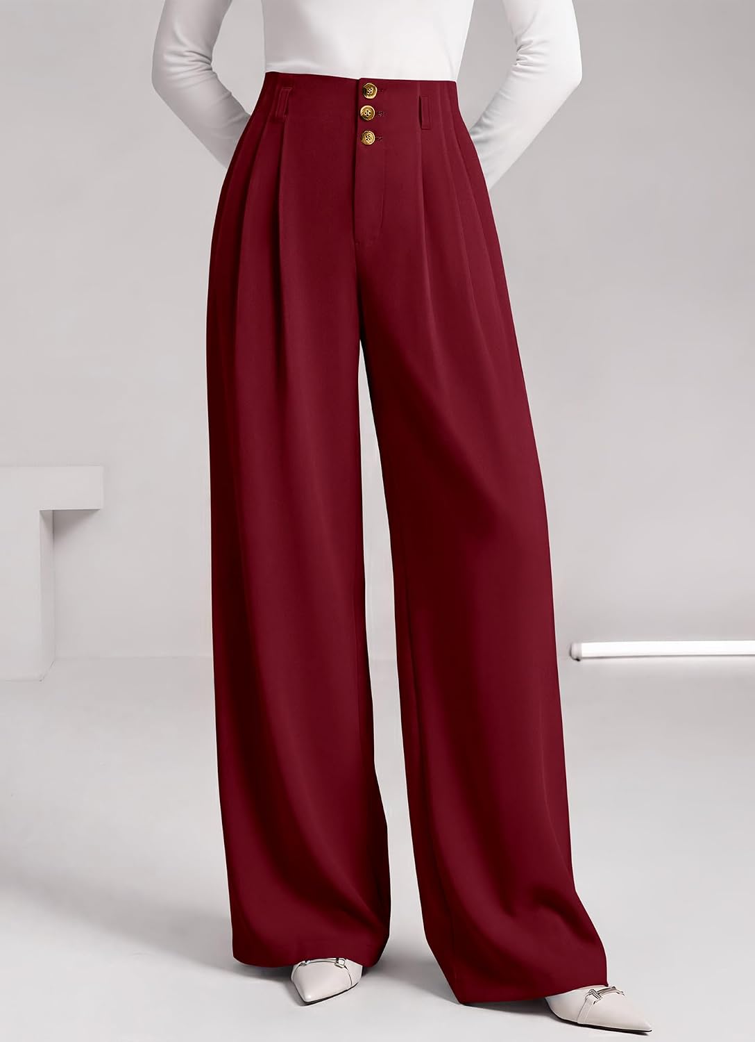 BTFBM Wide Leg Dress Pants Women Business Casual Outfits