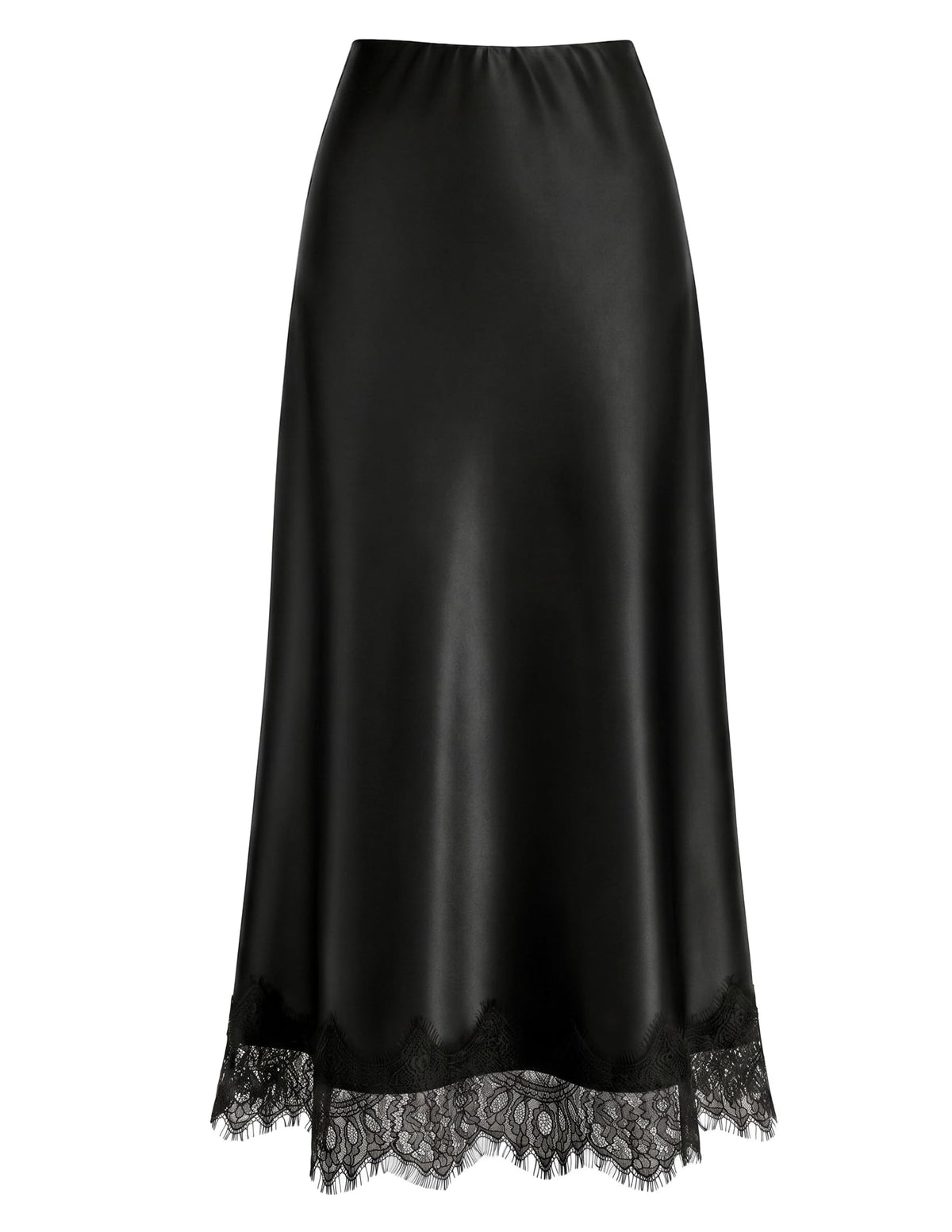 ZESICA Women's Lace Satin Maxi Skirts Fall 2026 Business Casual Long Skirt
