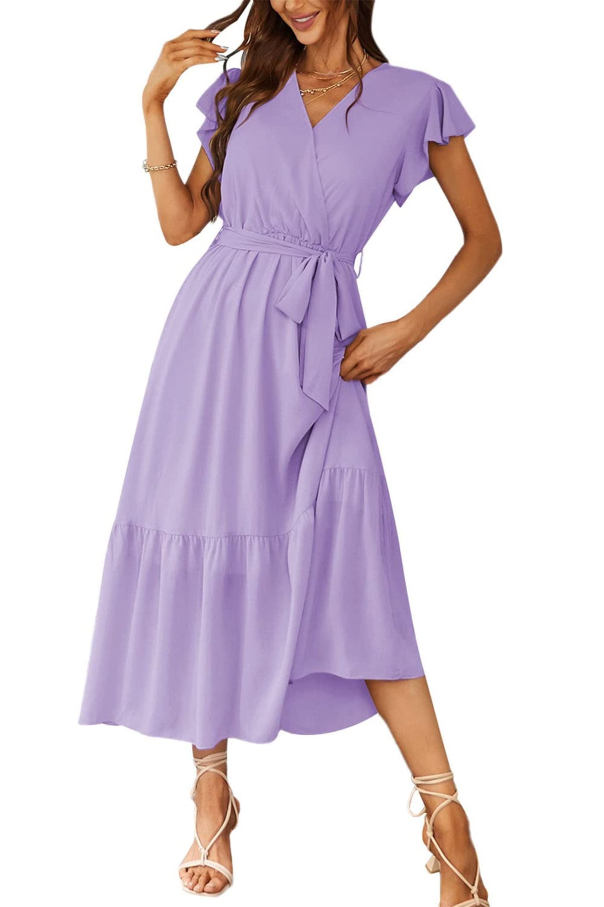 PRETTYGARDEN Women's Summer Floral Boho Maxi Dress