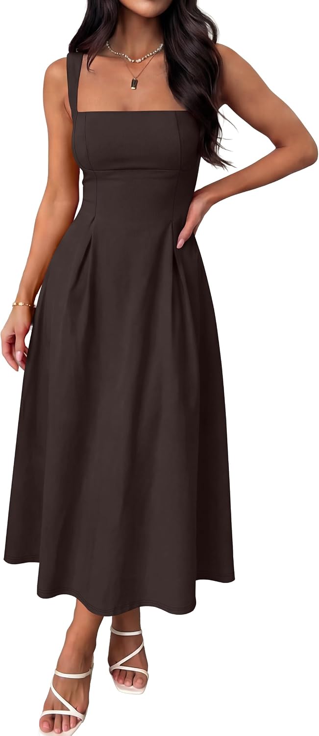 ANRABESS Cocktail Dresses for Women Square Neck