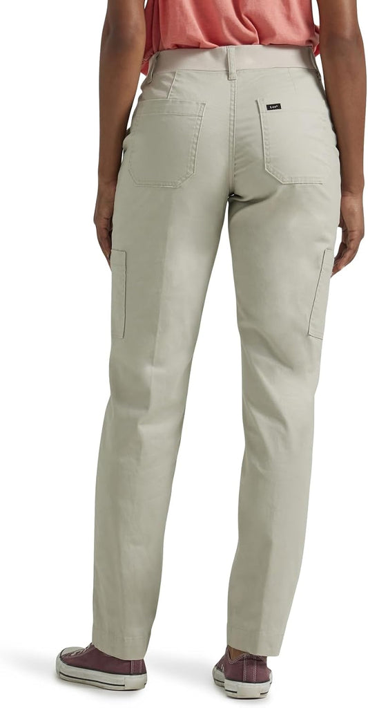 Lee Women's Petite Ultra Lux Comfort with Flex-to-go Utility Pant