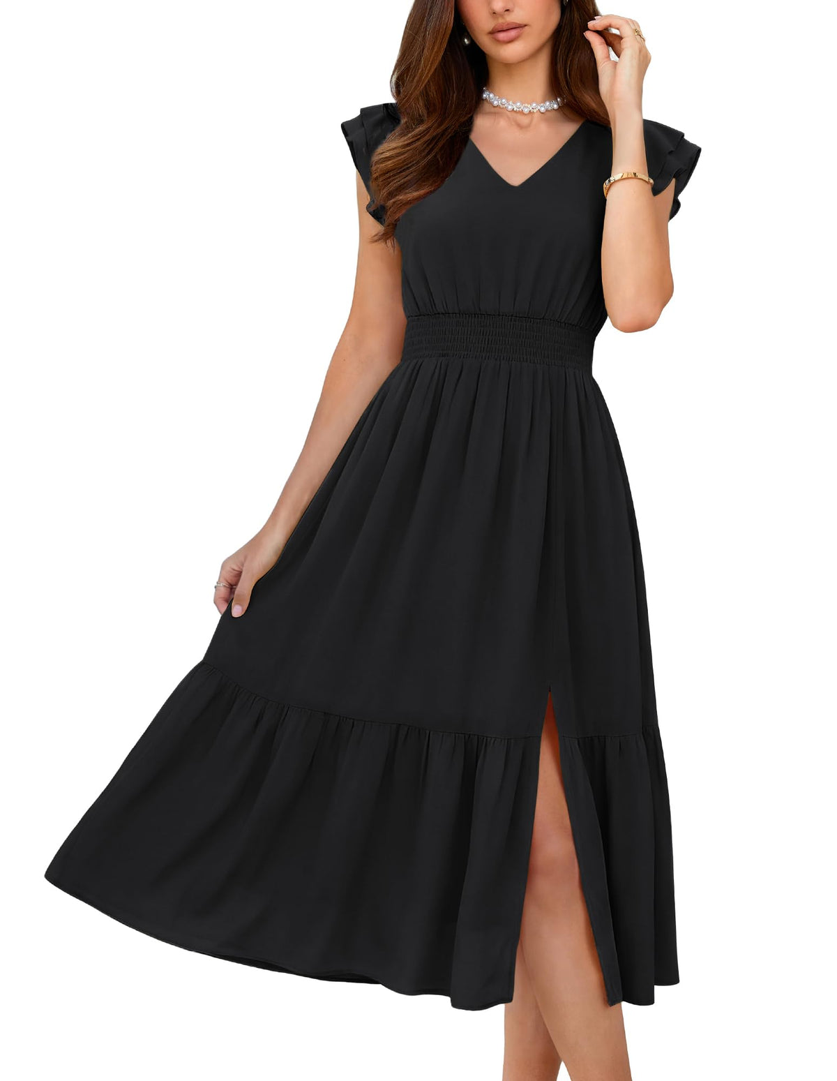 GRACE KARIN Womens Summer Wedding Guest Dresses Boho Beach Midi Sundress