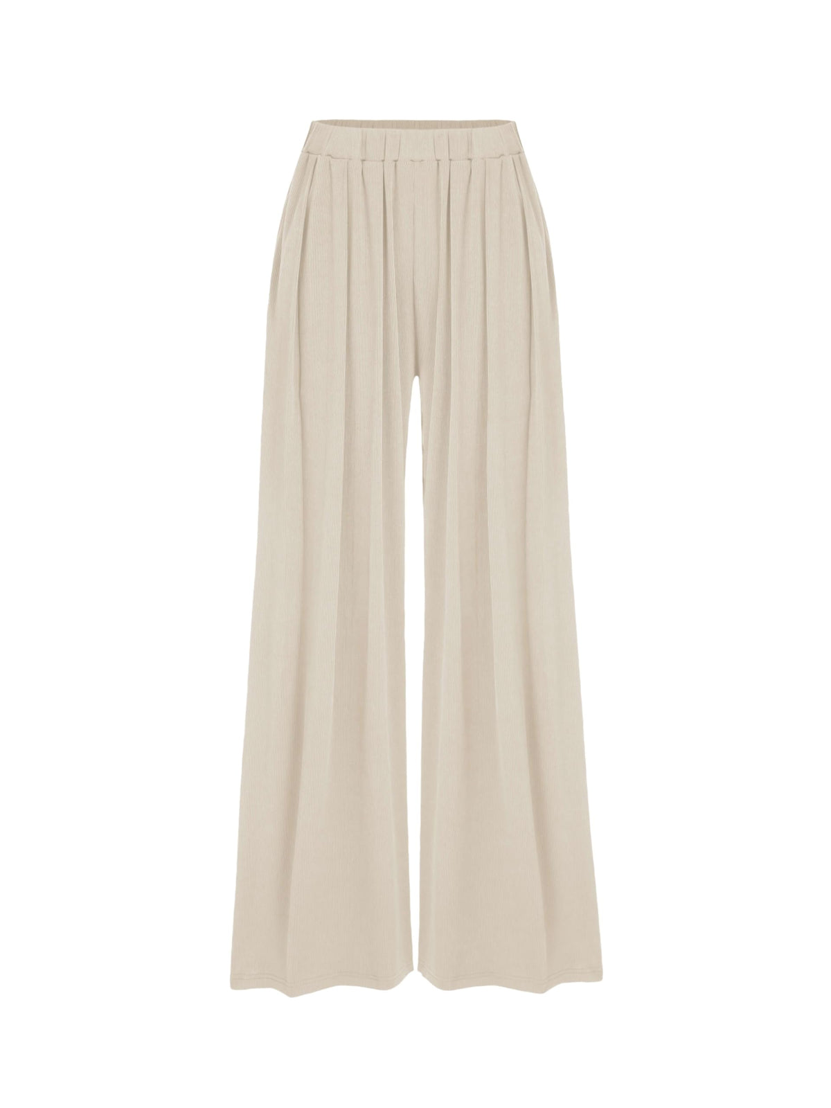 CIDER Palazzo Pants for Women Wide Leg Flowy Pants with Pockets Elastic Mid Waist Summer Beach Vacation Outfits Lightweight