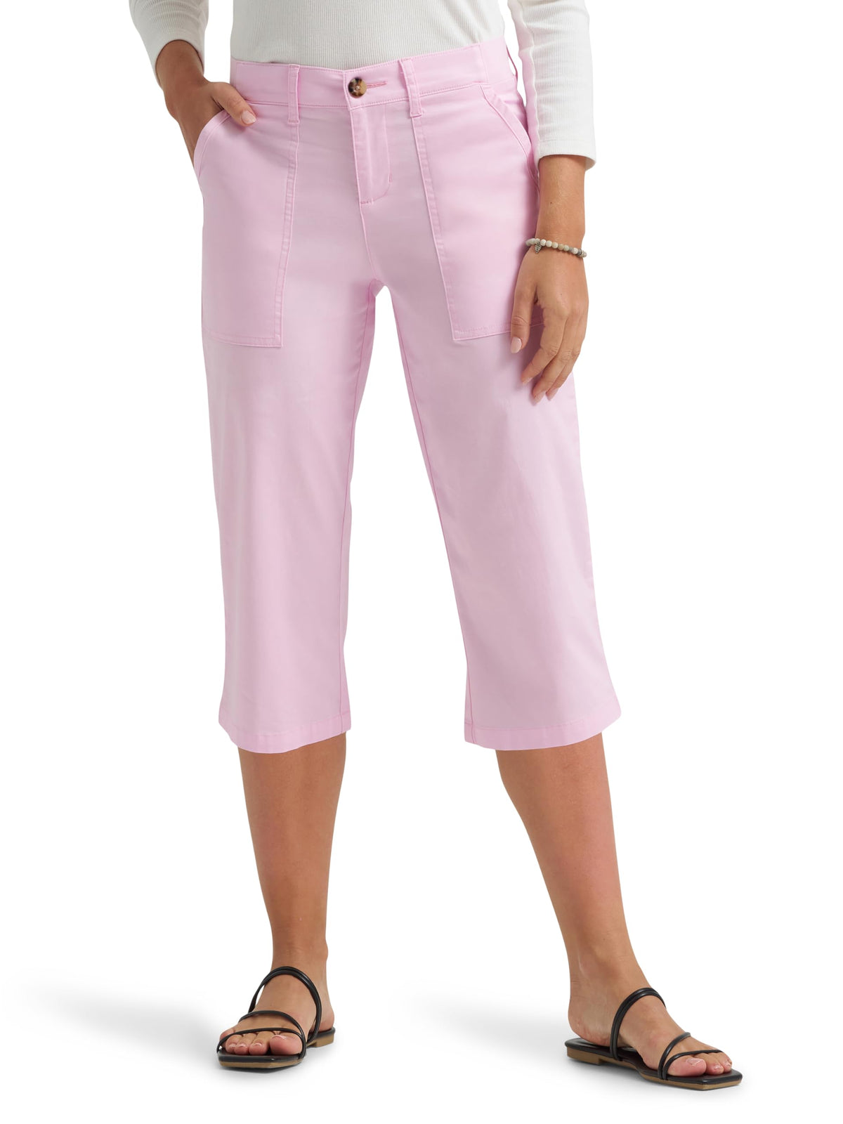 Lee Women's Ultra Lux Comfort with Flex-to-go Utility Skimmer Capri Pant