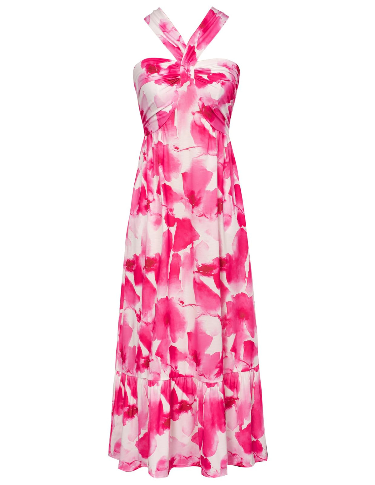 GRACE KARIN Womens Summer Floral Halter Boho Maxi Dresses