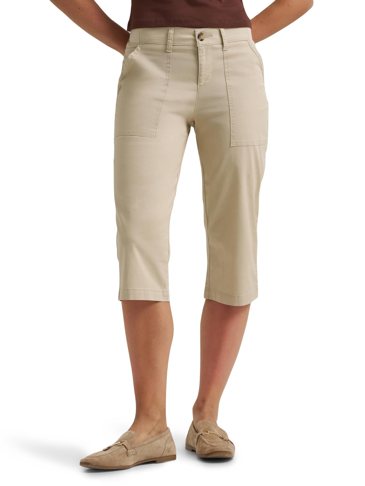 Lee Women's Ultra Lux Comfort with Flex-to-go Utility Skimmer Capri Pant