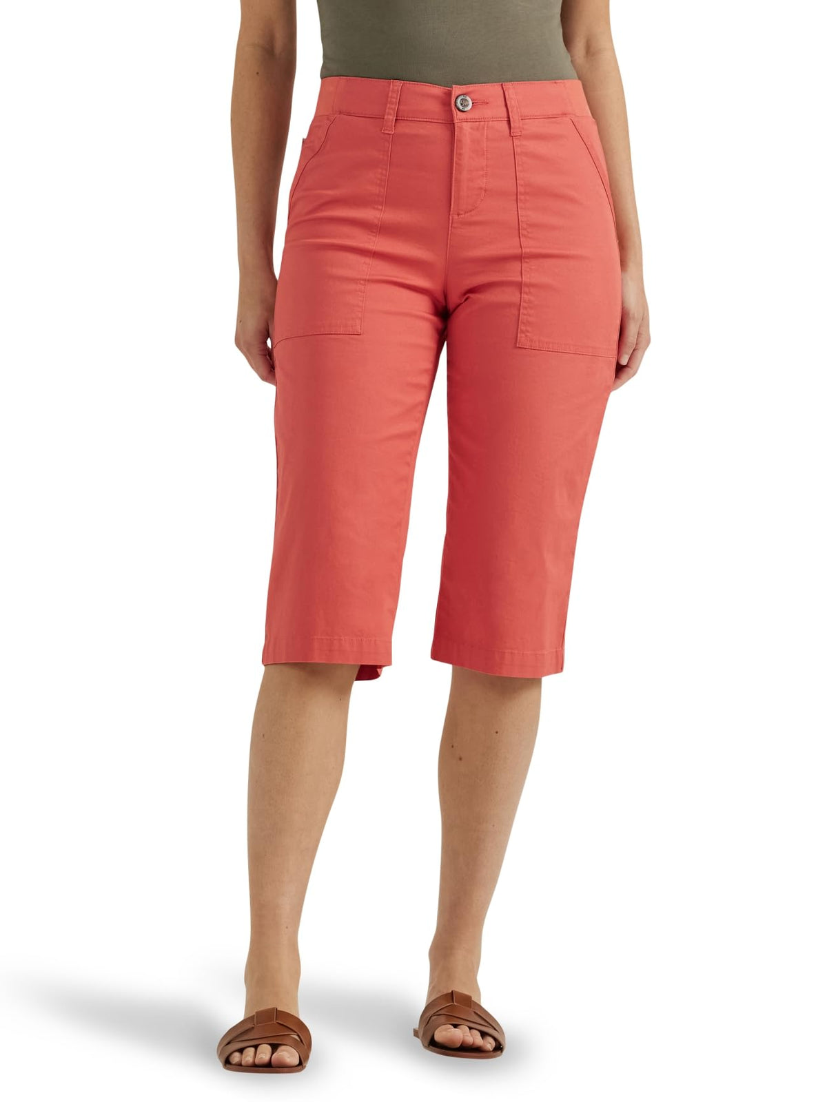Lee Women's Ultra Lux Comfort with Flex-to-go Utility Skimmer Capri Pant