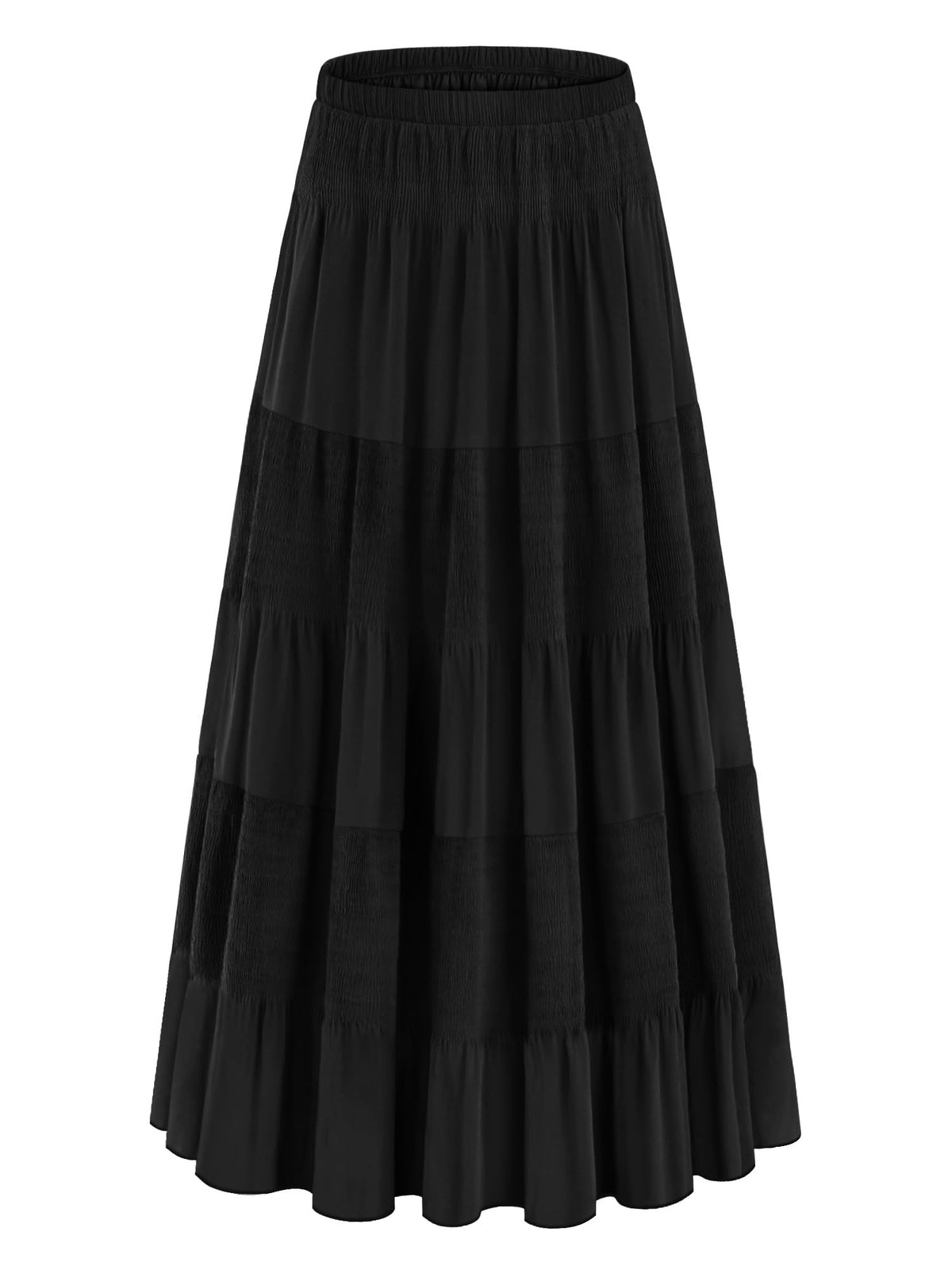 onlypuff Maxi Skirt Women Western Midi Chiffon Flowy Boho Fall Outfits