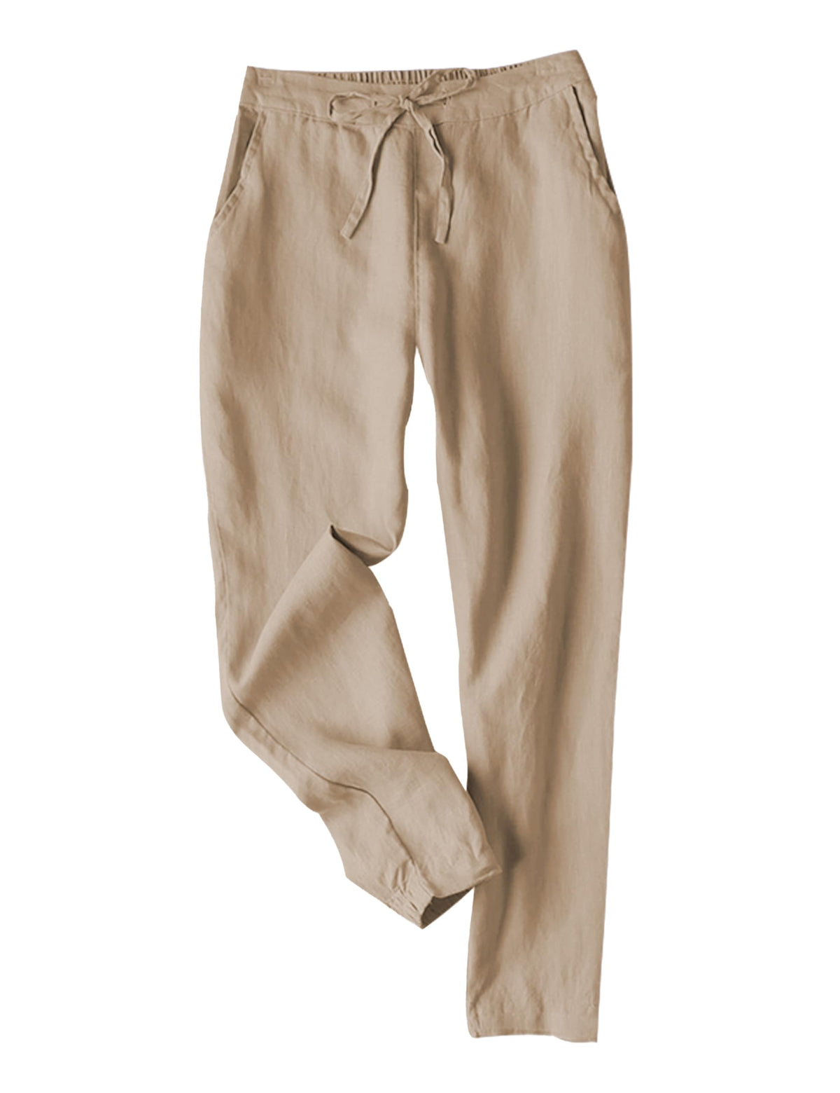 Tanming Cotton Linen Pants for Women Summer Casual Trousers