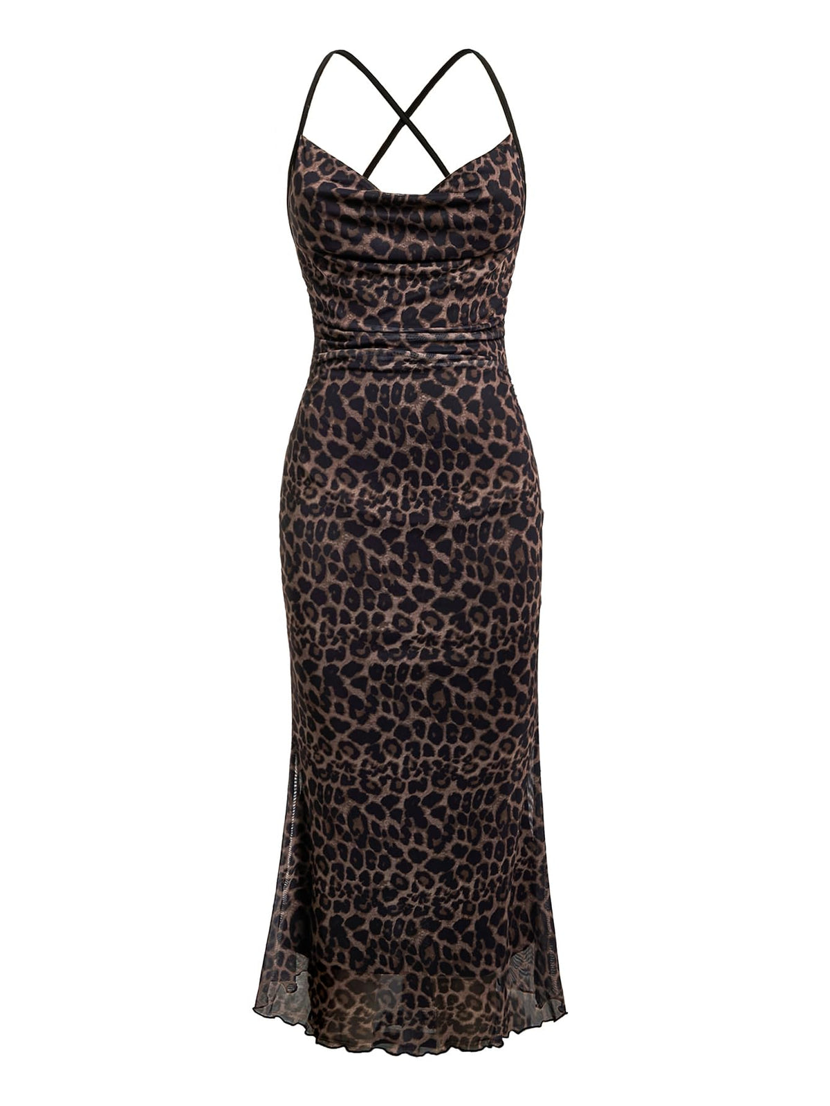 SOLY HUX Women's Floral Mesh Cami Dress Cocktail Wedding Guest Long Dresses