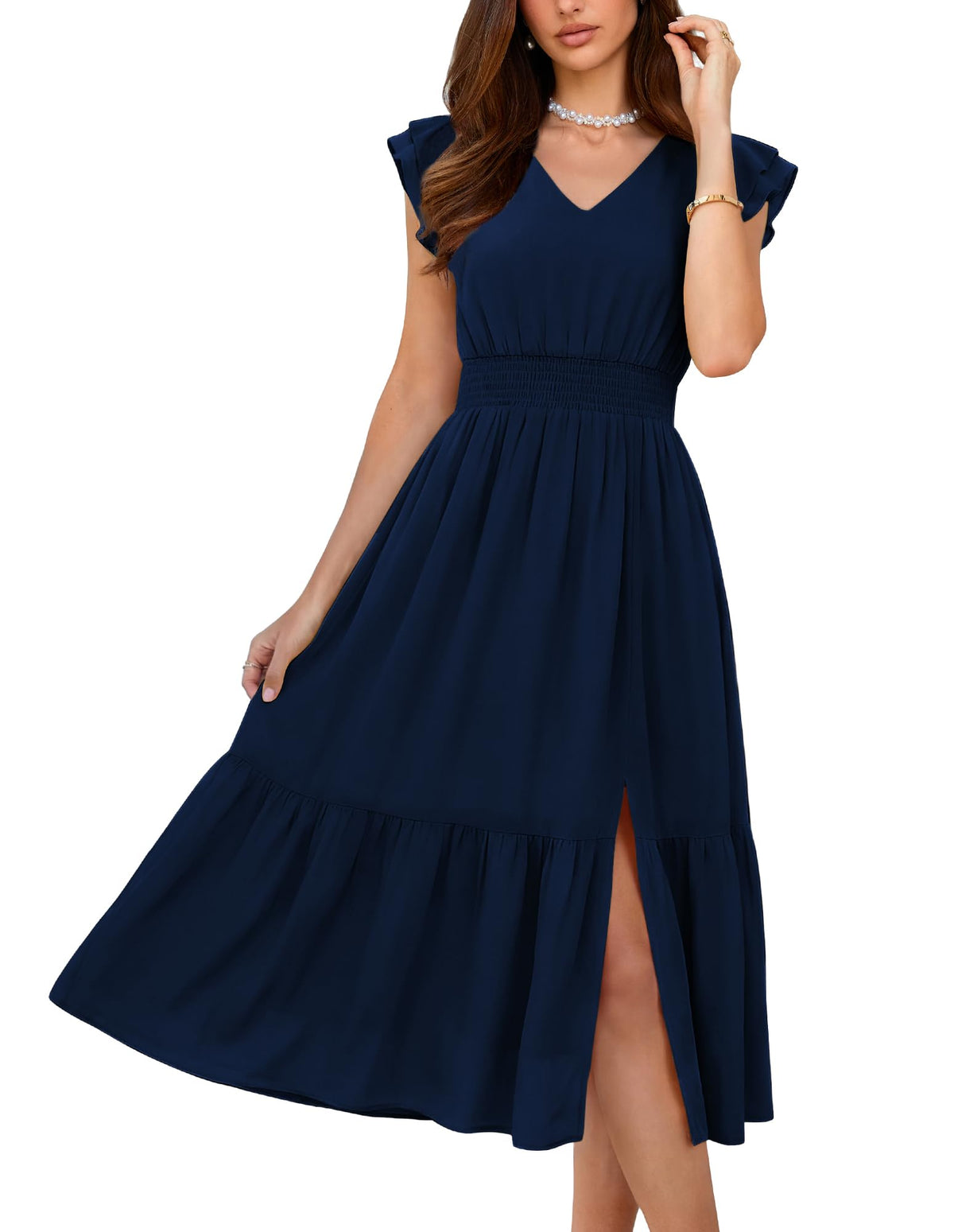 GRACE KARIN Womens Summer Wedding Guest Dresses Boho Beach Midi Sundress