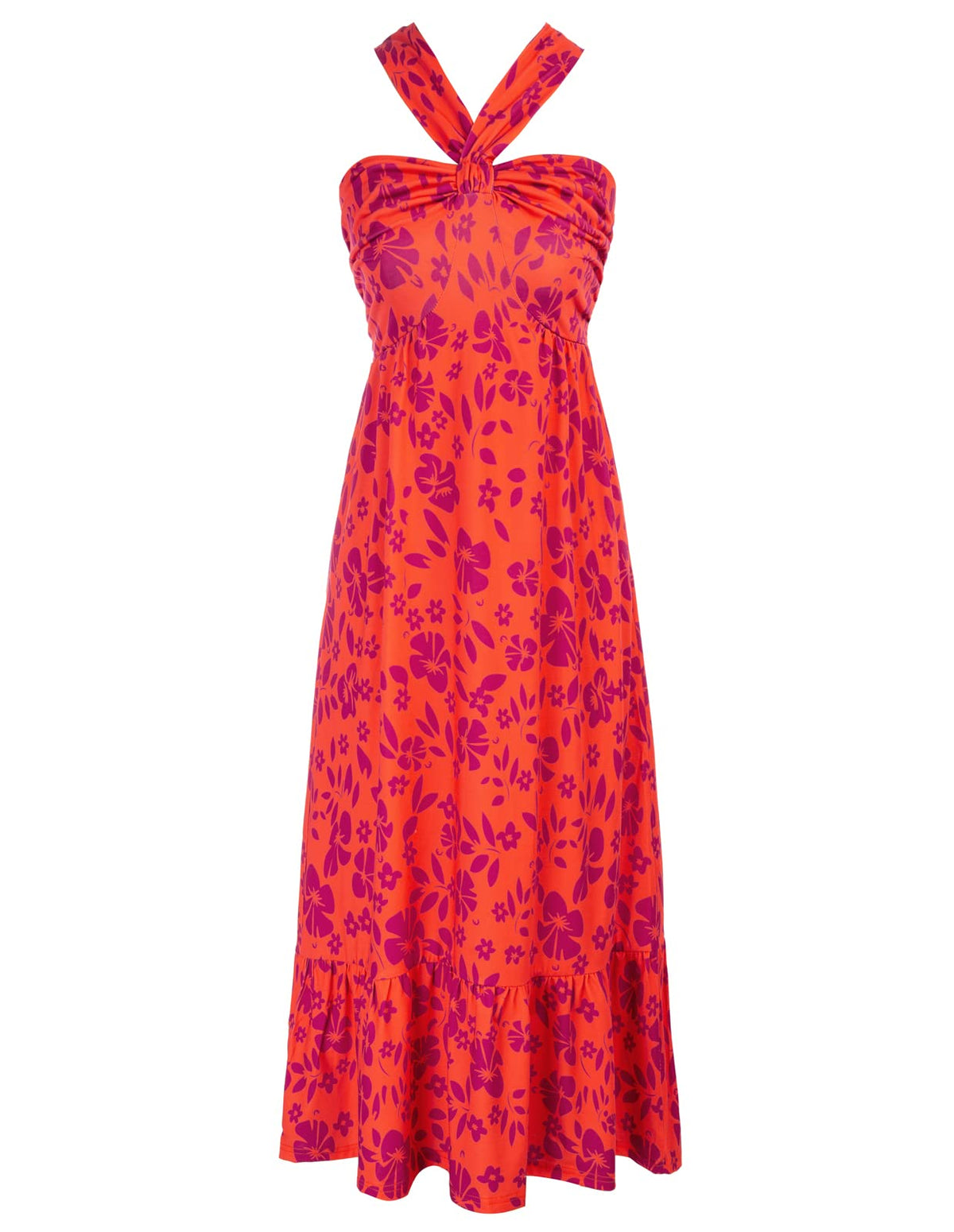 GRACE KARIN Womens Summer Floral Halter Boho Maxi Dresses