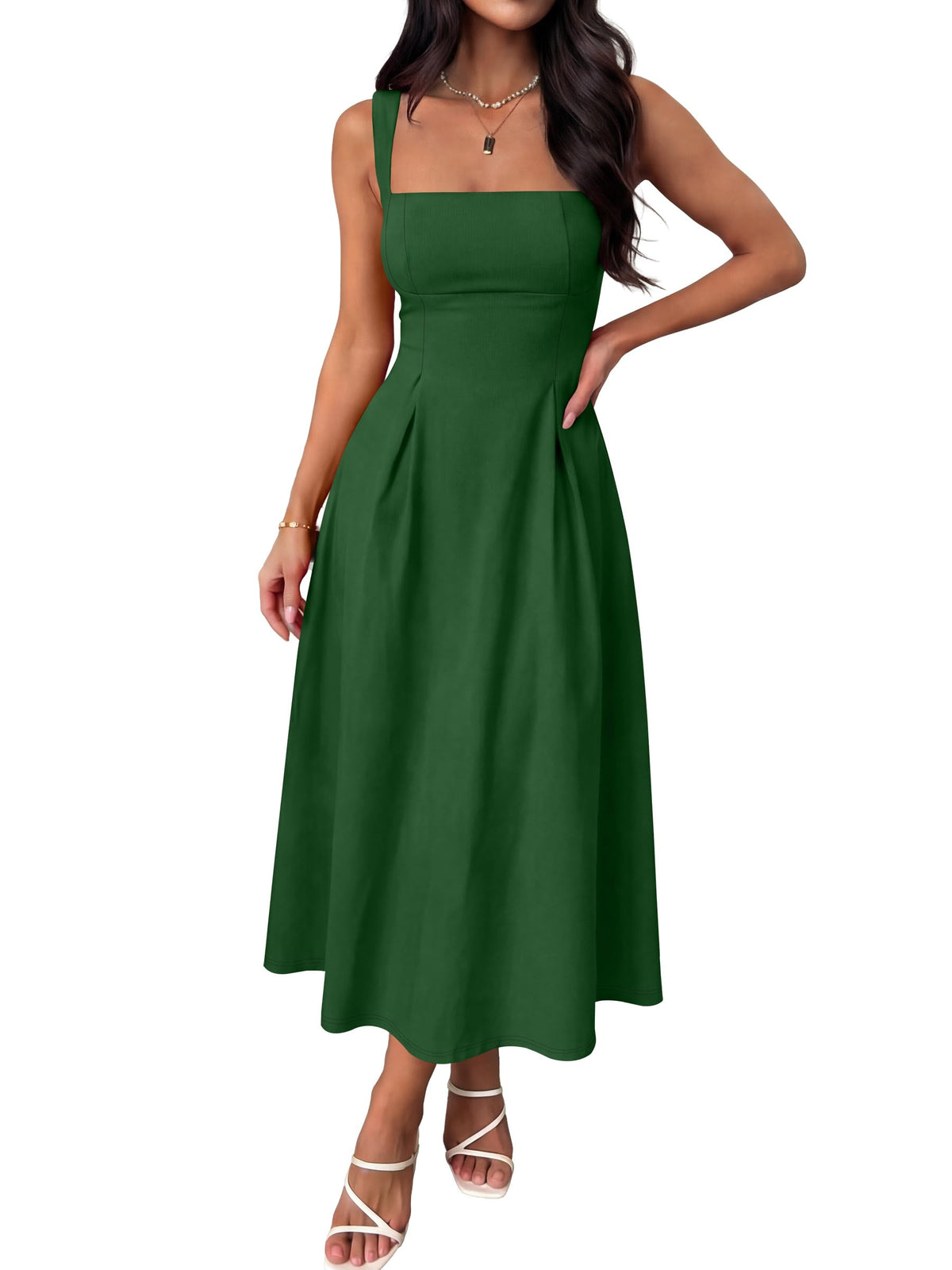 ANRABESS Cocktail Dresses for Women Square Neck